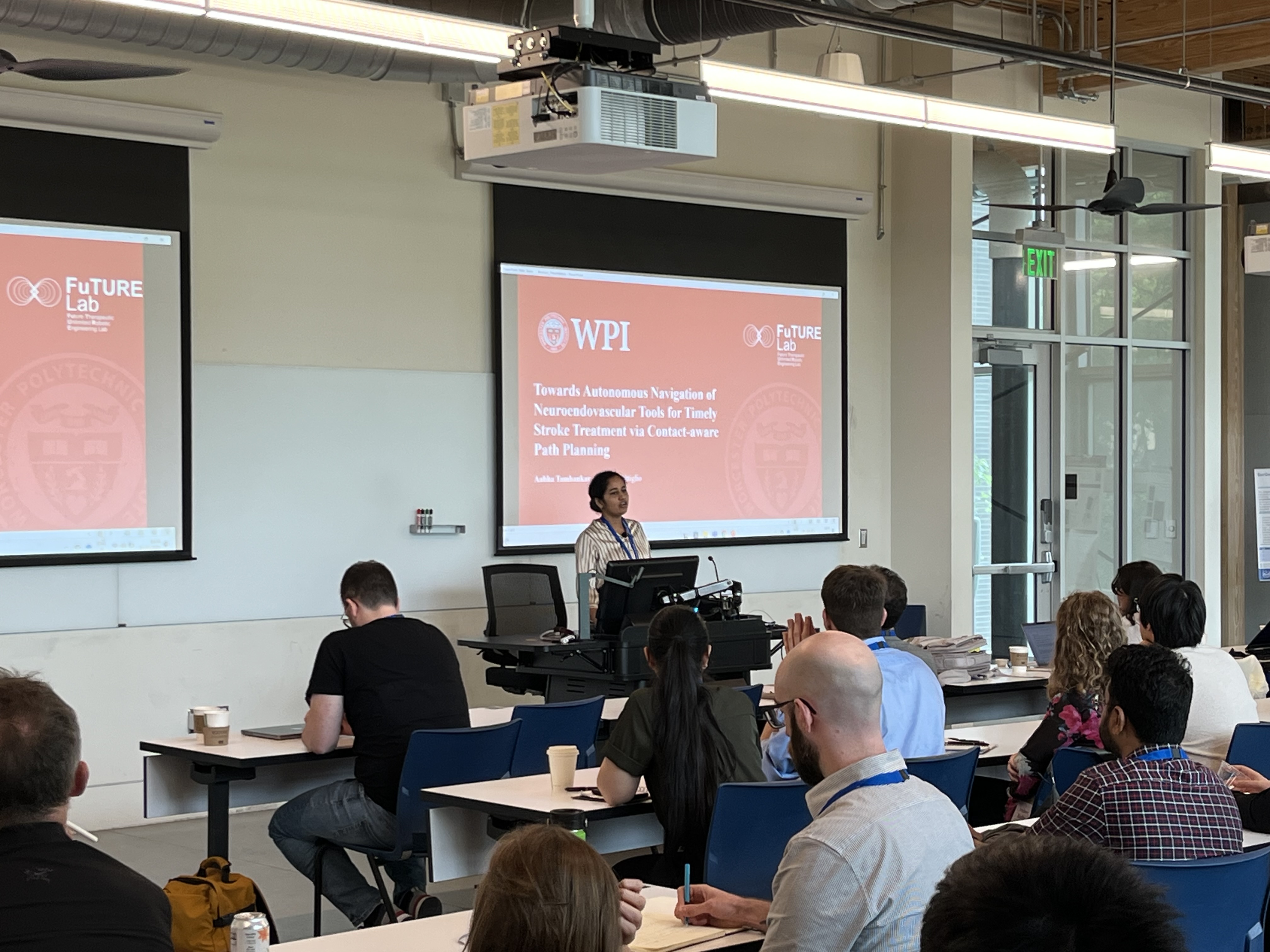 Aabha's talk at the workshop Pushing the Boundaries: Safe and Intelligent Medical Robotics.